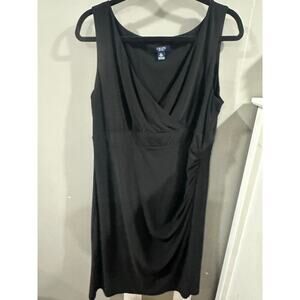 XL Chaps black sleeveless dress